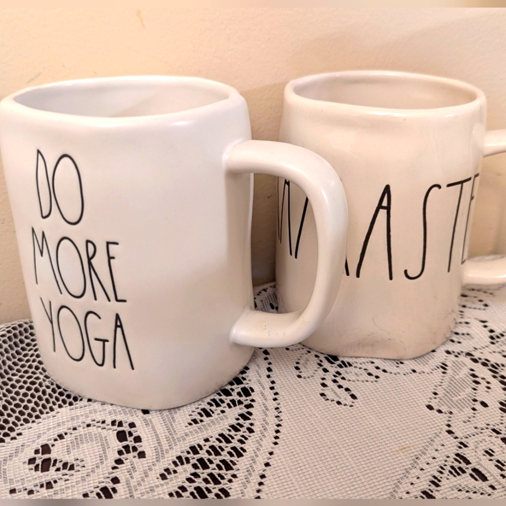 Rae Dunn Yoga Mug Set